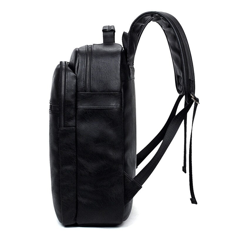 Sac à Dos Business Laptop en cuir Noir - Sac à dos idée  cadeau homme, cadeau anniversaire, cadeau original homme